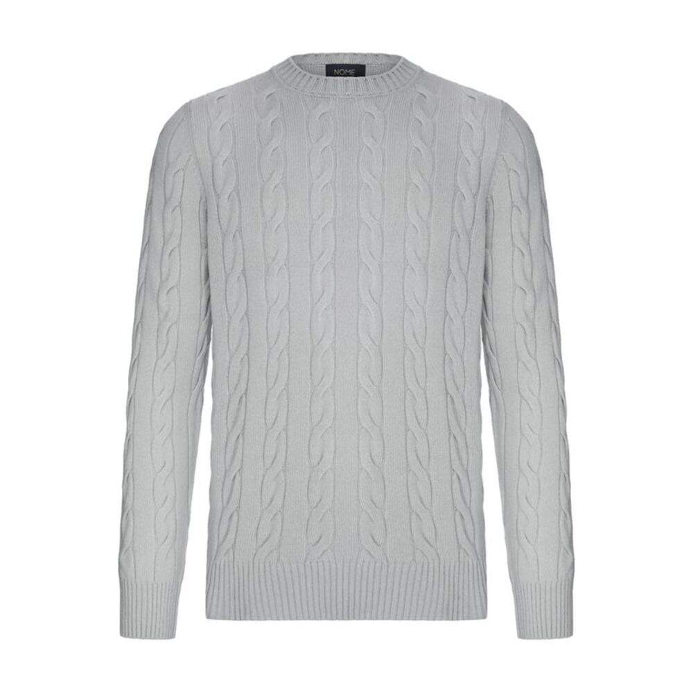 Nome G Men Crew Neck Cable Knit Sweater